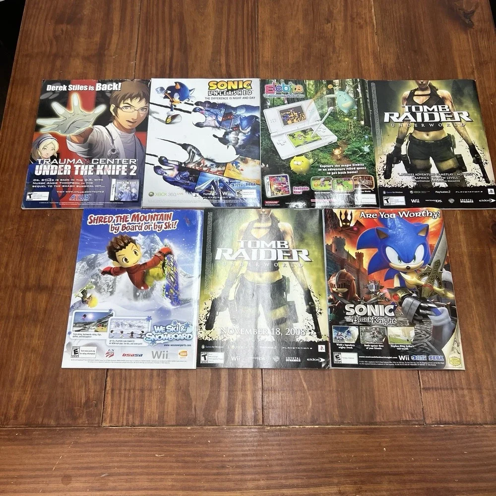Nintendo Power Magazine Lot 7 Issues 2008 2009 TMNT Pokemon Animal Crossing